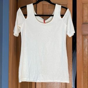 Ruby Ribbon cold shoulder top